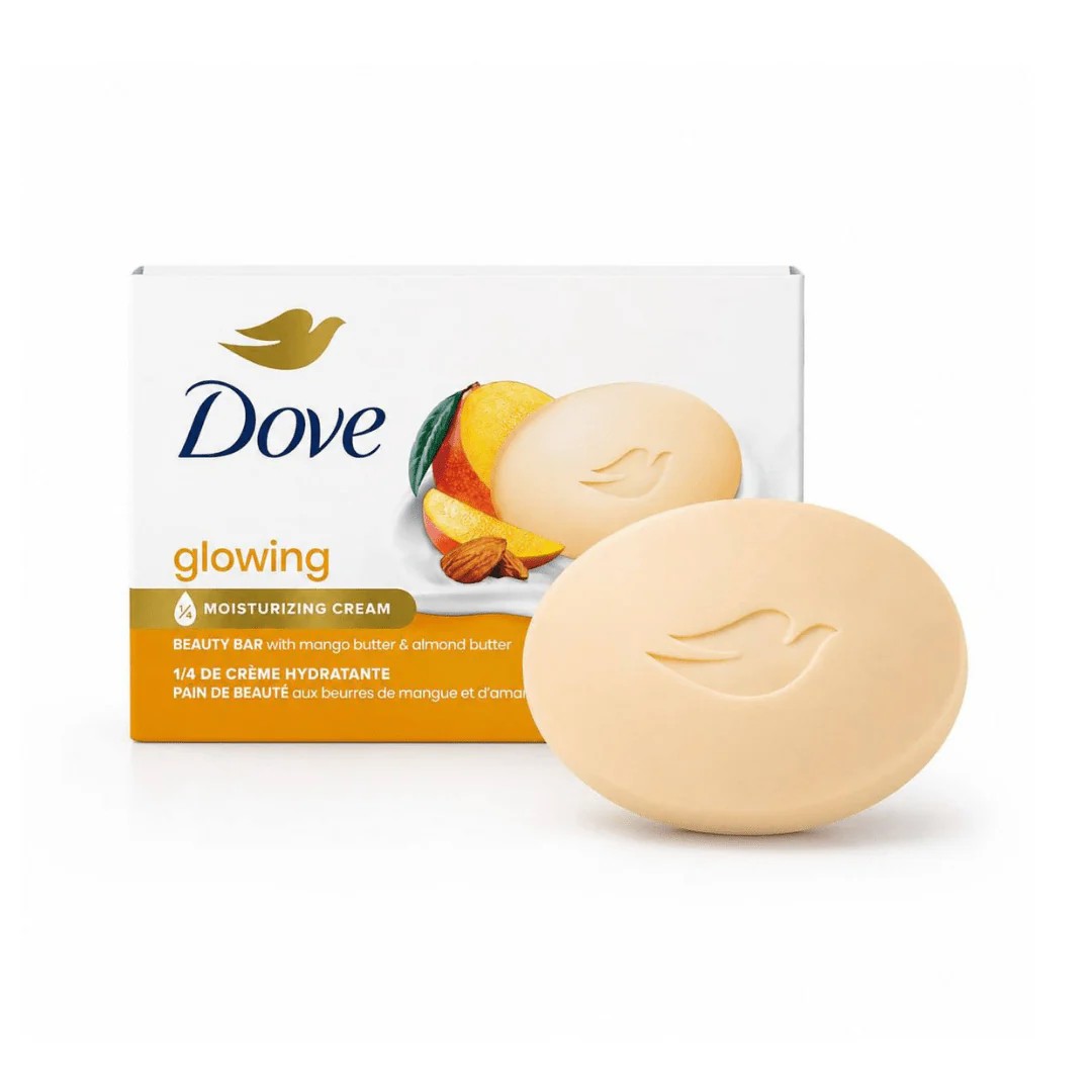 DOVE Glowing Beaty Soap Bar دوف صابون يرطب وينظف البشرة بلطف
