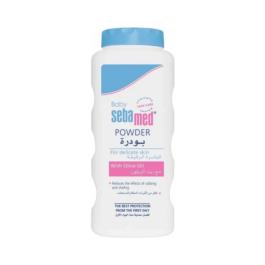 SEBAMED POWDER WITH OLIVE OIL FOR DELICATE SKIN 100g سيباميد بودرة ناعمه للاطفال