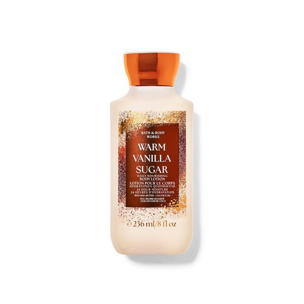BATH AND BODY WORKS Body Lotion 236ml – Warm Vanilla Sugar  باث اند بادي ووركس لوشن مرطب للجسم برائحة الفانيلا