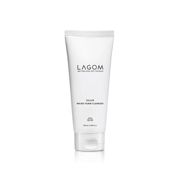 LAGOM Cellup Micro Foam Cleanser 120ml  لاكوم غسول رغوي ينظف البشرة بعمق 