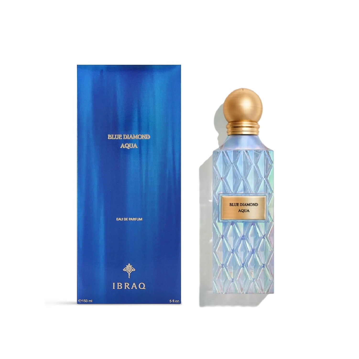 IBRAQ Blue Diamond Aqua Eau De Parfum for Unisex 150ml  ابراق عطر للرجال والنساء