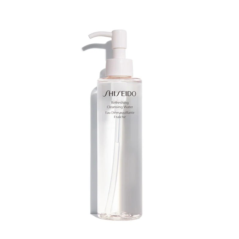 SHISEIDO Refreshing Cleansing Water 180ml شيسيدو منظف مائي لطيف يزيل الشوائب والمكياج