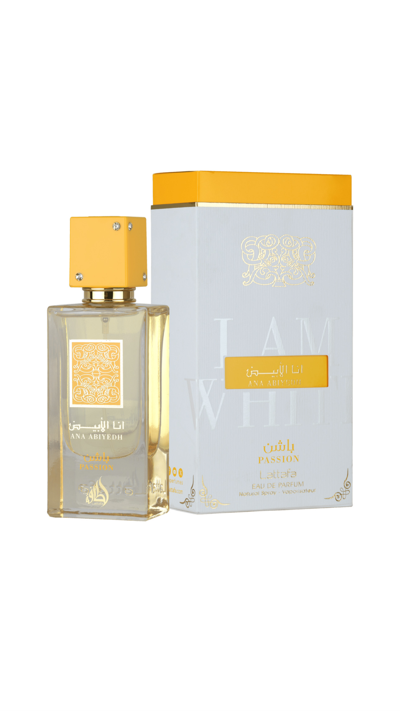 LATTAFA ANA ABIYEDH PASSION EAU DE PARFUM 60ml لطافة أنا الأبيض عطر للنساء