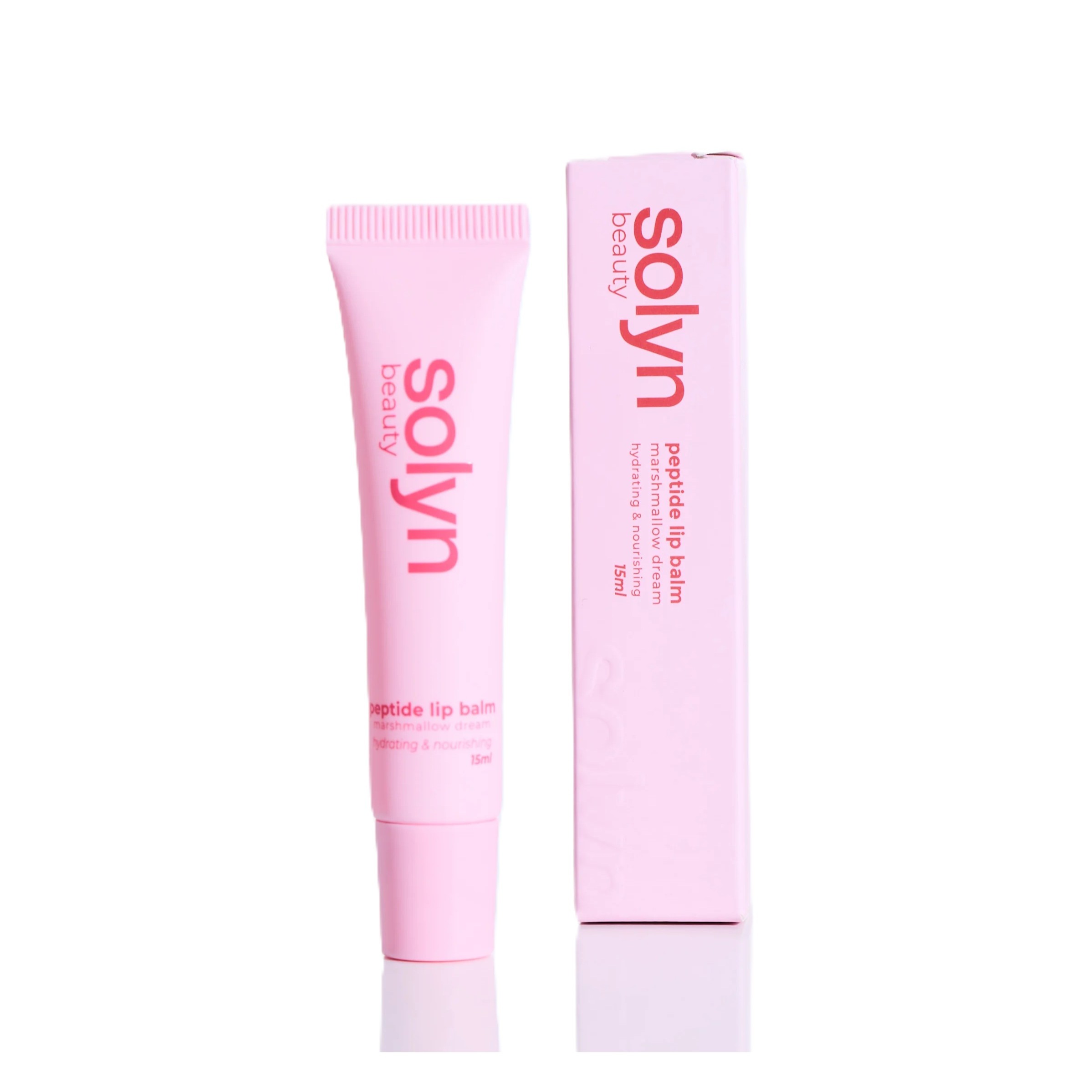 SOLYN BEAUTY Peptide Lip Balm 15ml - Marshmallow Dream سولين بيوتي مرطب شفاه برائحة المارشميلو