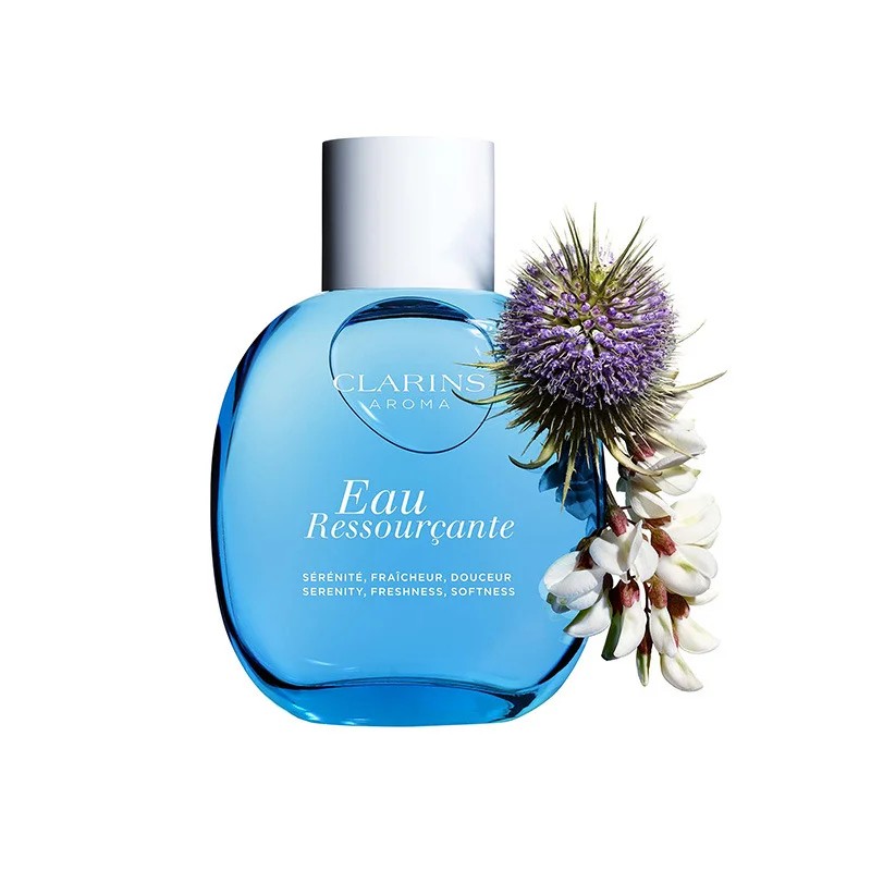 CLARINS Aroma Eau Ressourcante Treatment Fragrance 100ml كلارنس معطر جسم يمنحكِ انتعاشًا وهدوءًا وترطيبًا برائحة نباتية