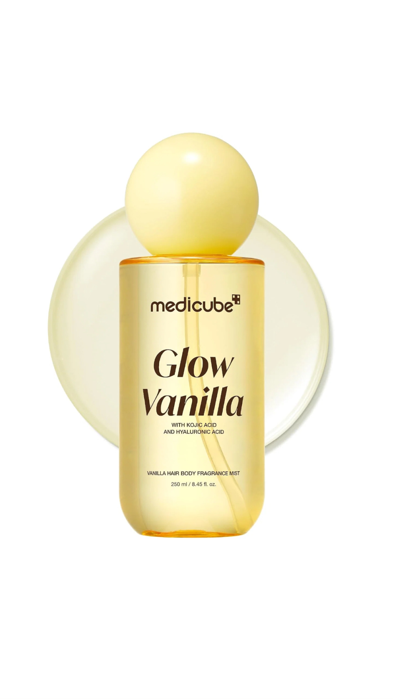 MEDICUBE GLOW VANILLA HAIR & BODY FRAGRANCE MIST 250ml ميديكيوب رذاذ معطر ومغذي للشعر والجسم