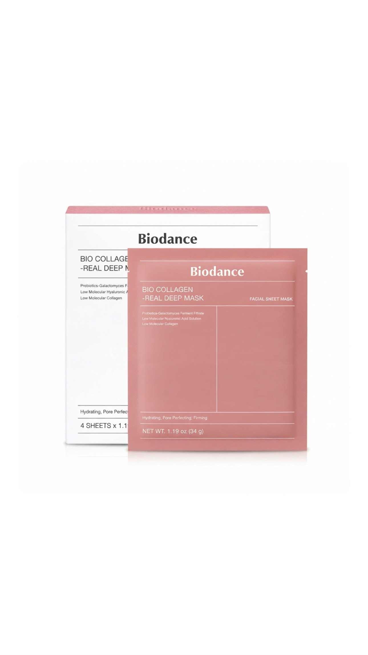 BIODANCE BIO-COLLAGEN REAL DEEP MASK 4 SHEETS بايودانس قناع الكولاجين المعزز لإشراقة البشرة