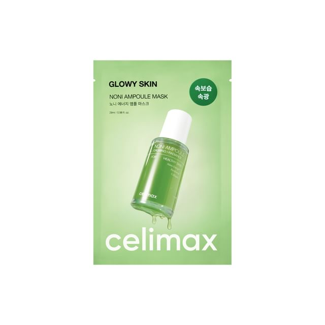 CELIMAX Glowy Skin Noni Ampoule Mask 29ml سيليماكس ماسك ورقي غني بـخلاصة فاكهة النوني يرطب و يعزز اشراقة البشرة