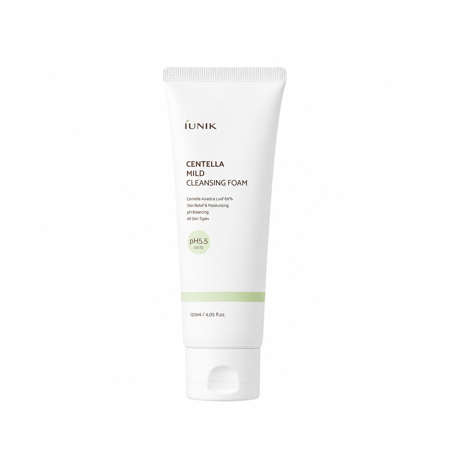 IUNIK Centella Mild Cleansing Foam 120ml ايونيك غسول رغوي لطيف ومنظف لمسام البشرة