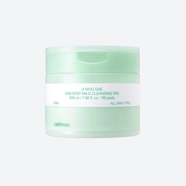 CELIMAX One Step Mild Cleansing Pad For All Skin Types 225ml 60pads سيليماكس بادات تنظيف لطيفة تزيل المكياج، تهدئ البشرة و ترطبها