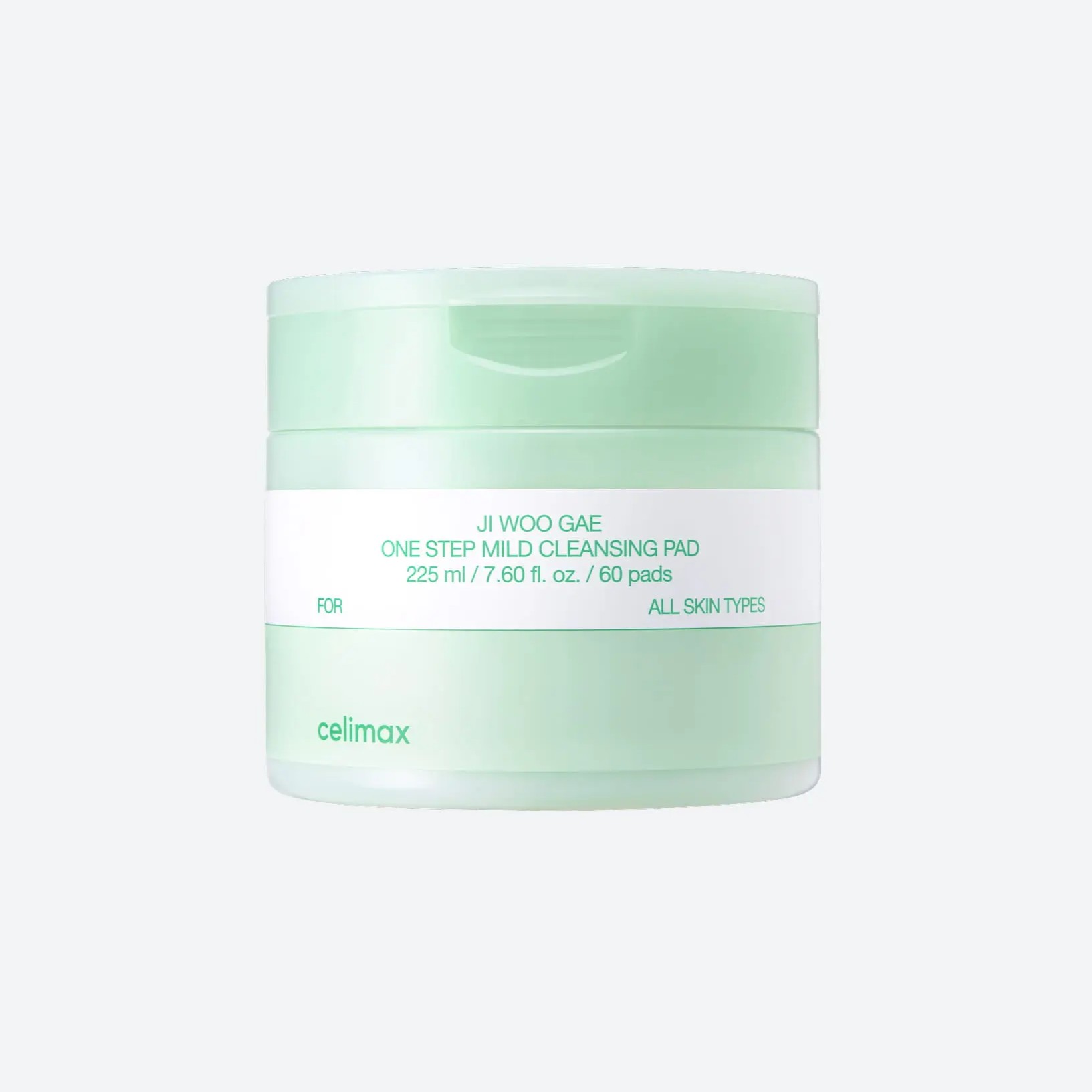 CELIMAX One Step Mild Cleansing Pad For All Skin Types 225ml 60pads سيليماكس بادات تنظيف لطيفة تزيل المكياج، تهدئ البشرة و ترطبها