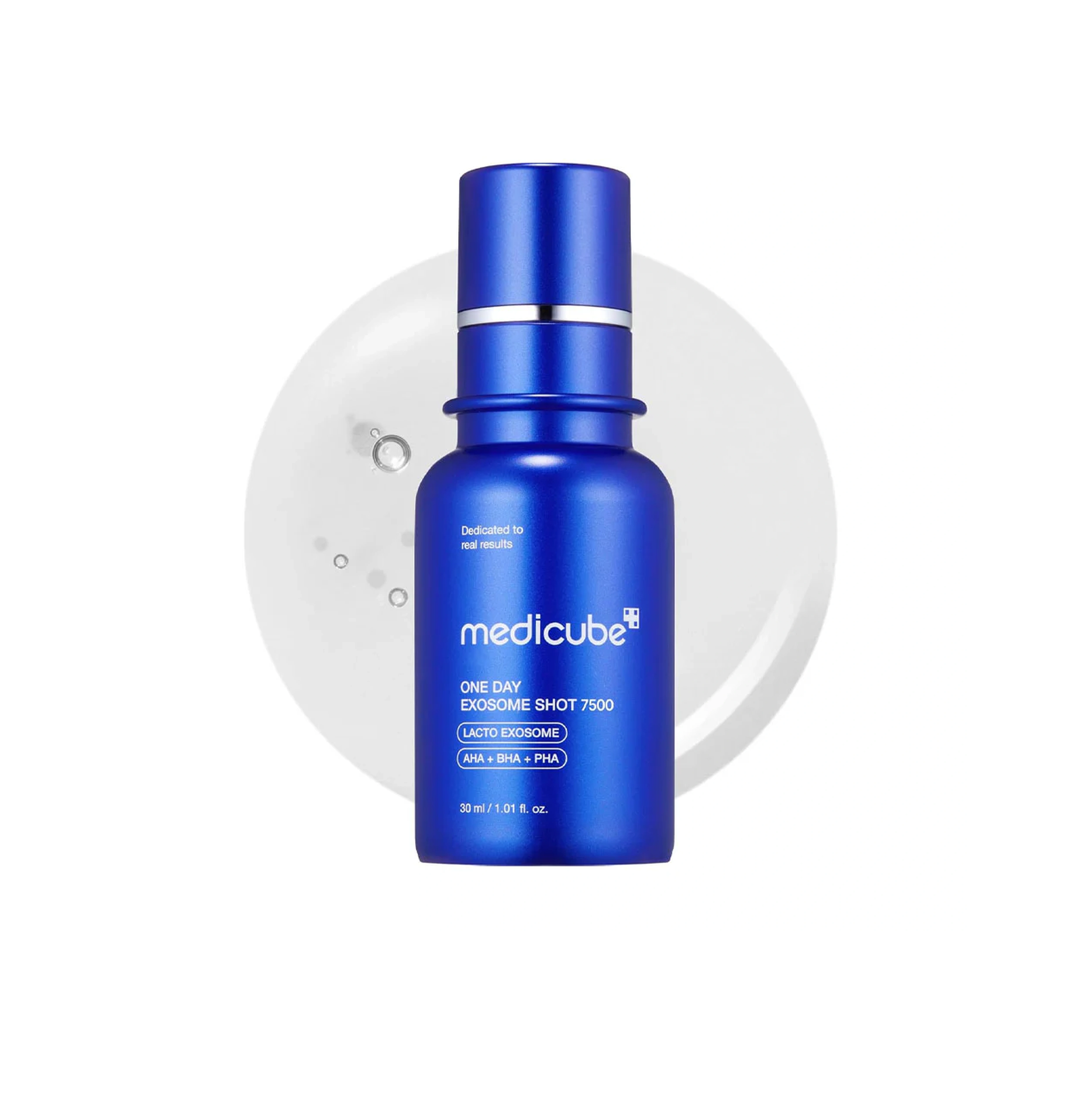 MEDICUBE One Day Exosome Shot 7500 30ml مديكيوب أمبولة سيروم تقشر البشرة بلطف، وتحسن مظهر المسام والملمس والمرونة