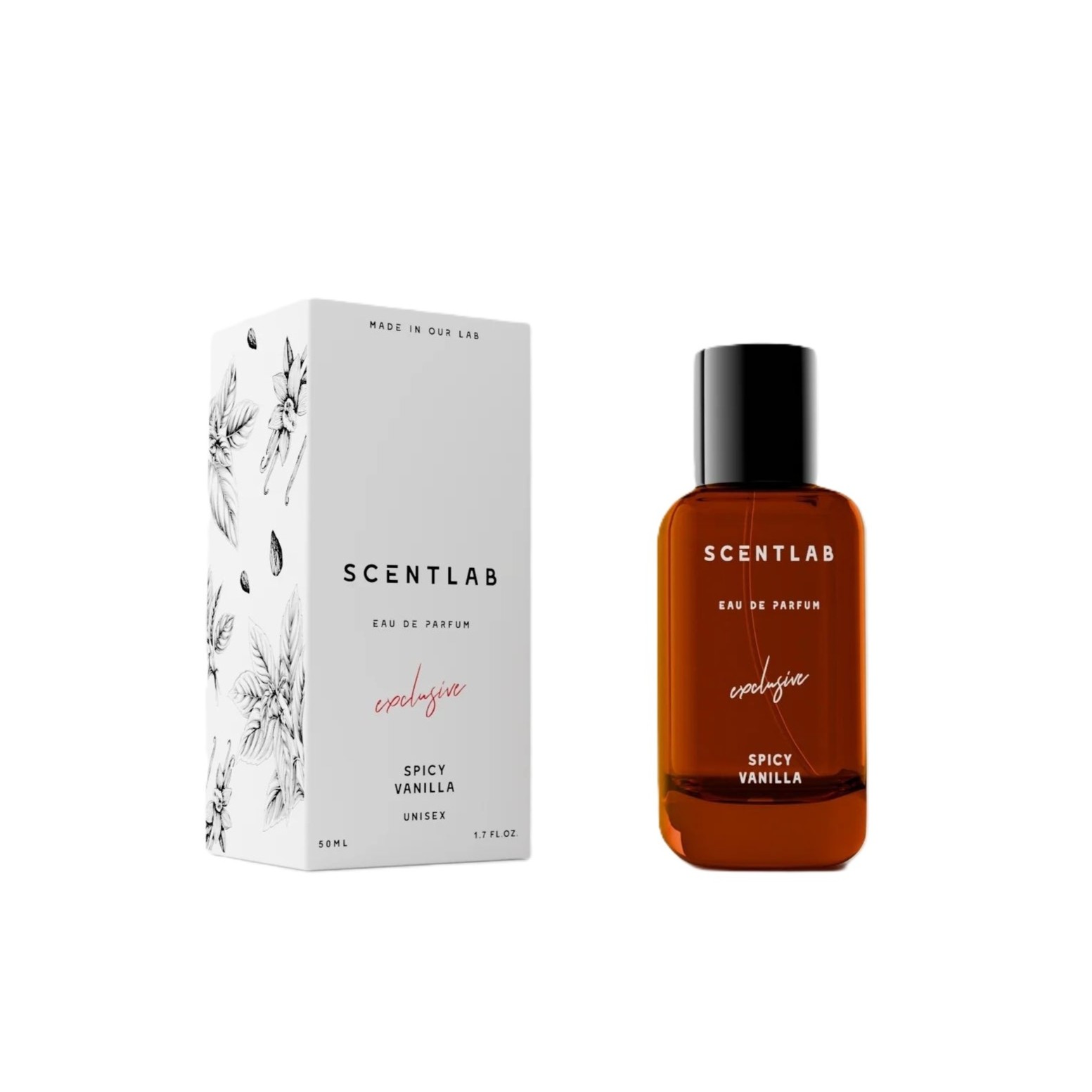 SCENTLAB Spicy Vanilla Exclusive Eau De Parfum for Unisex 50ml سينت لاب عطر للرجال والنساء