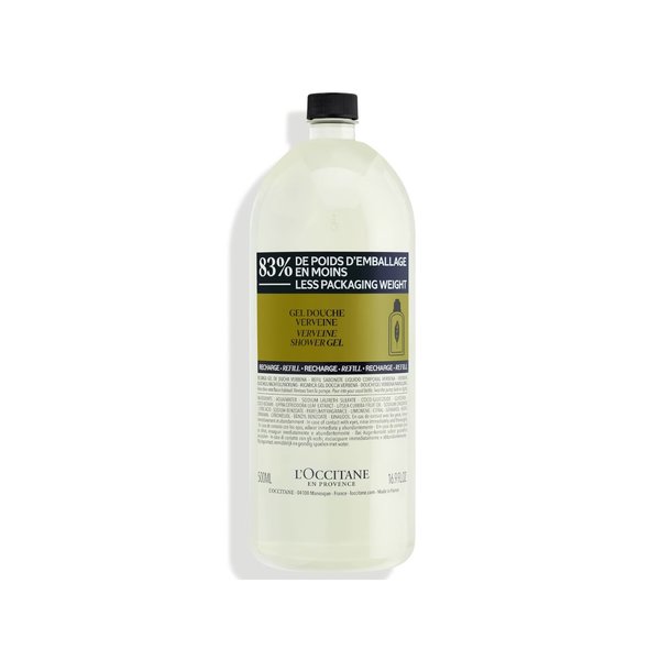 L'OCCITANE Verveine Shower Gel Refill 500ml  لوكسيتان جل استحمام معطر بتركيبة لطيفة ومنعشة ريفل واعادة تعبئة