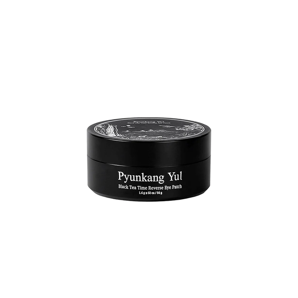 PYUNKANG YUL Black Tea Black Tea Time Reverse Eye Patch (84g, 1.4g x 60ea)  بيون كانغ يول بادات الشاي الاسود يرطب ويحسن مظهر الخطوط الدقيقة والتجاعيد لمنطقة حول العين