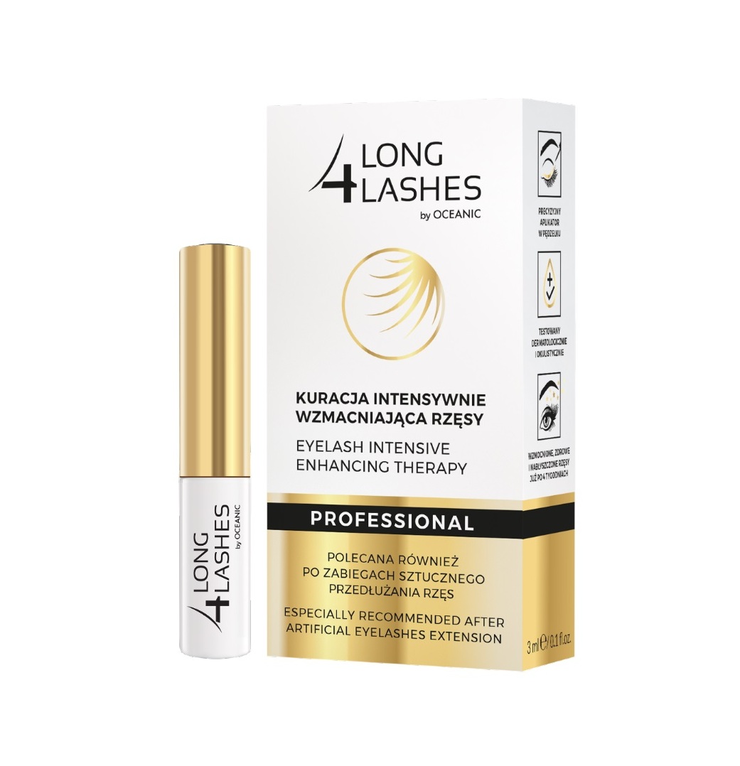 LONG 4 LASHES Eyelash Intensive Enhancing Therapy 3ml لونك فور لاشز علاج مكثف للرموش يغذيها ويرطبها ويقويها
