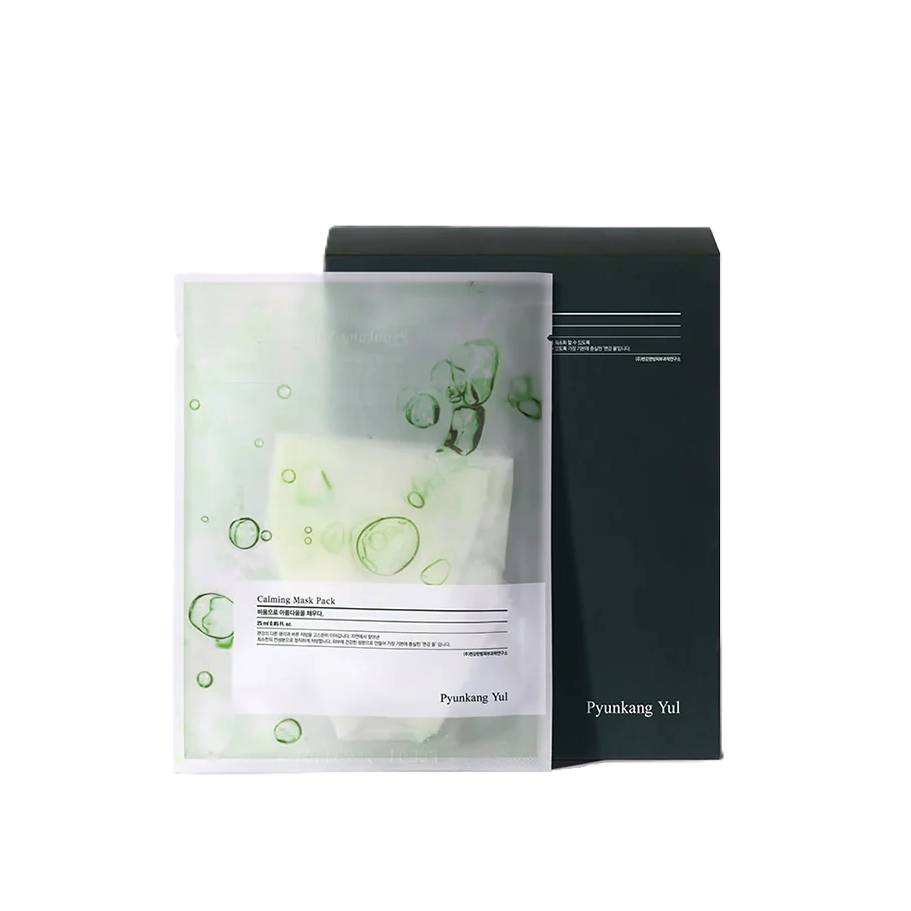 PYUNKANG YUL Calming Mask pack (25g x 10ea)  بيون كانغ يول مساك ورقي غني بالسنتيلا أسياتيكا يهدئ ويرطب البشرة