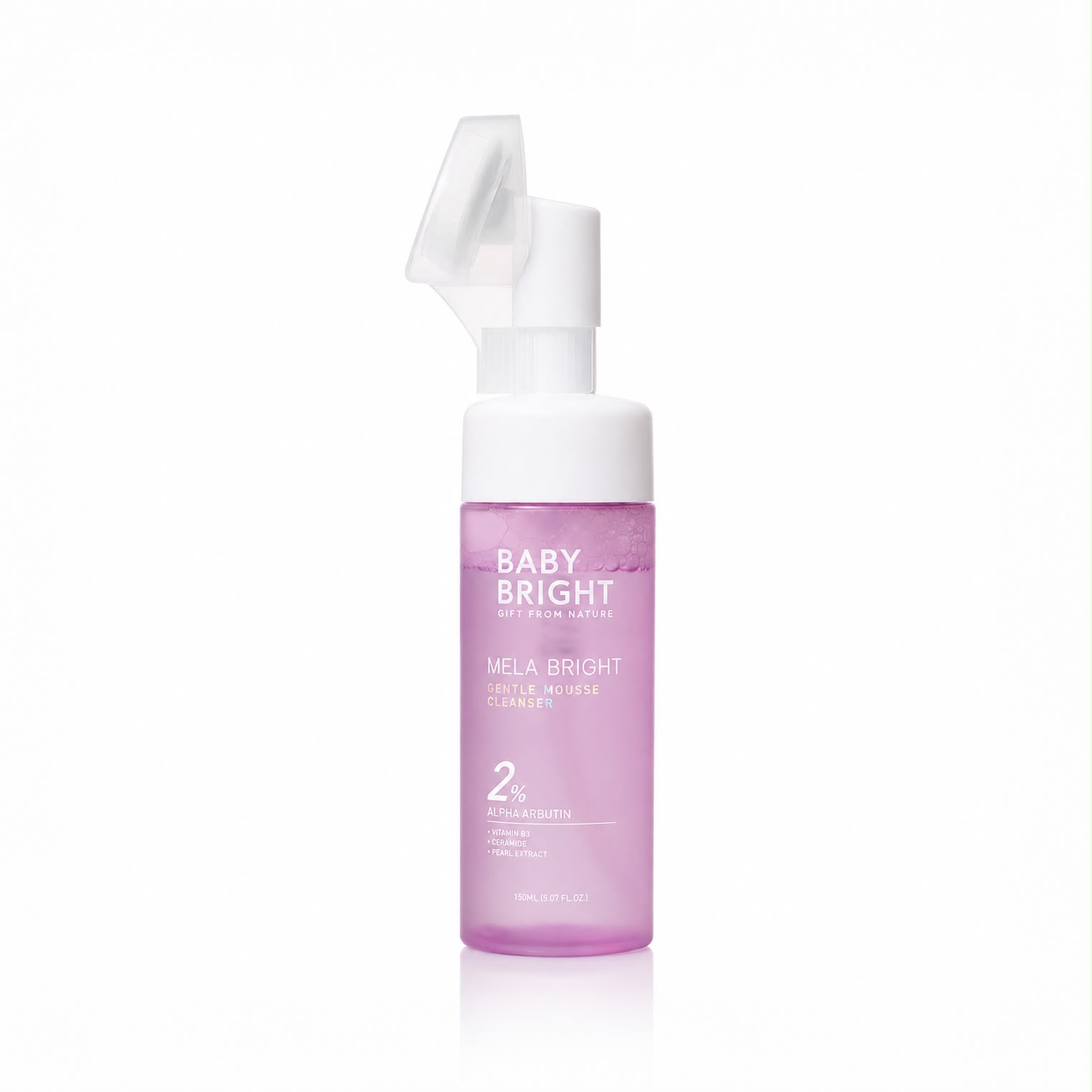 BABY BRIGHT MELA BRIGHT BUBBLE MOUSSE CLEANSER 150ml بيبي برايت غسول رغوي منظف ومفتح للبشرة