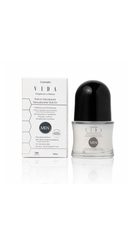 VIDA ELEGÂNCIA E BELEZA ROLL-ON DEODORANT MEN 50ml  ڤيدا رول مضاد تعرق للرجال