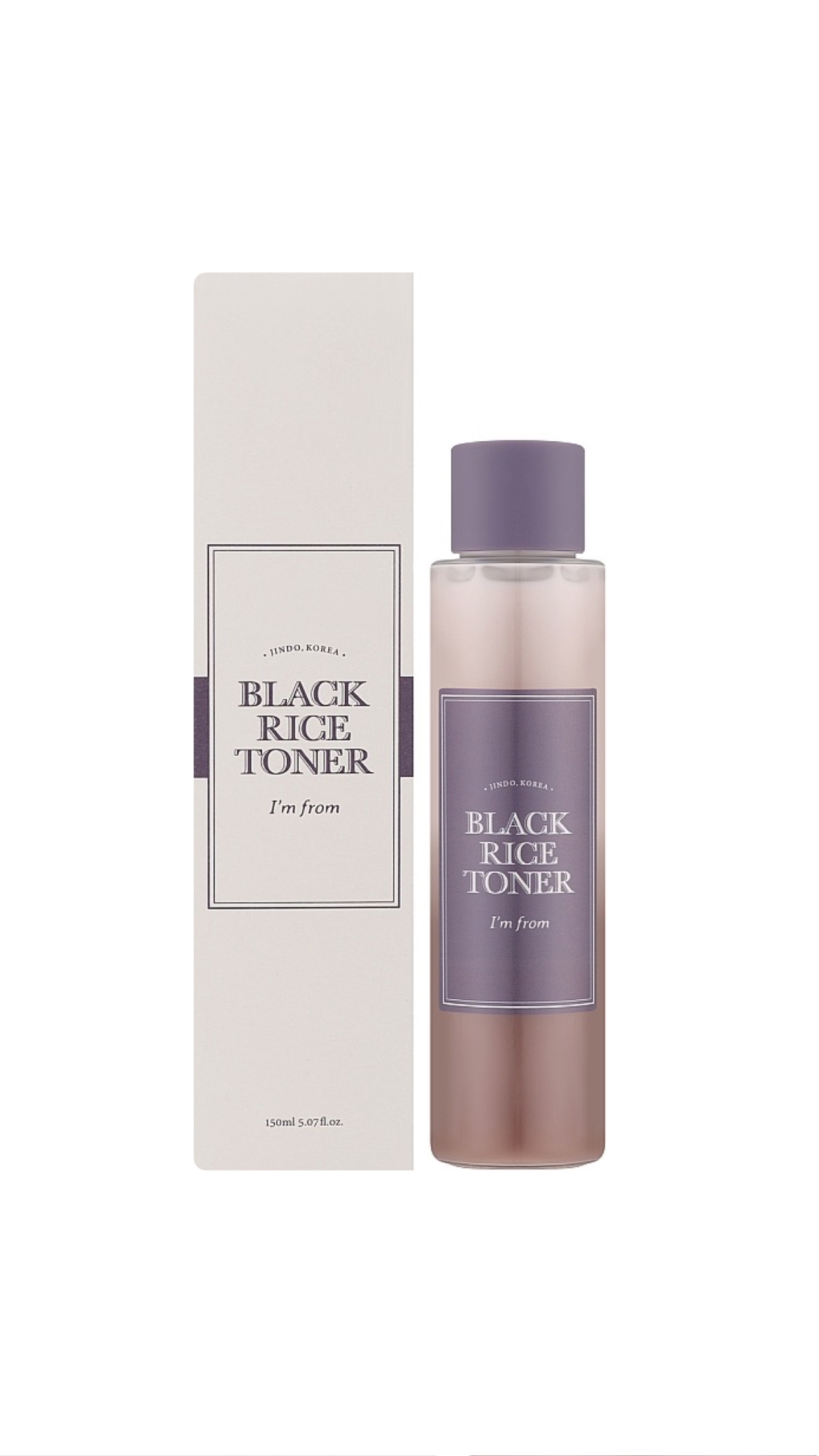 YEOJU KOREA I'M FROM BLACK RICE TONER 150ml تونر ألارز الاسود للعناية بالبشرة الدهنية والمختلطة المعرضة للحبوب