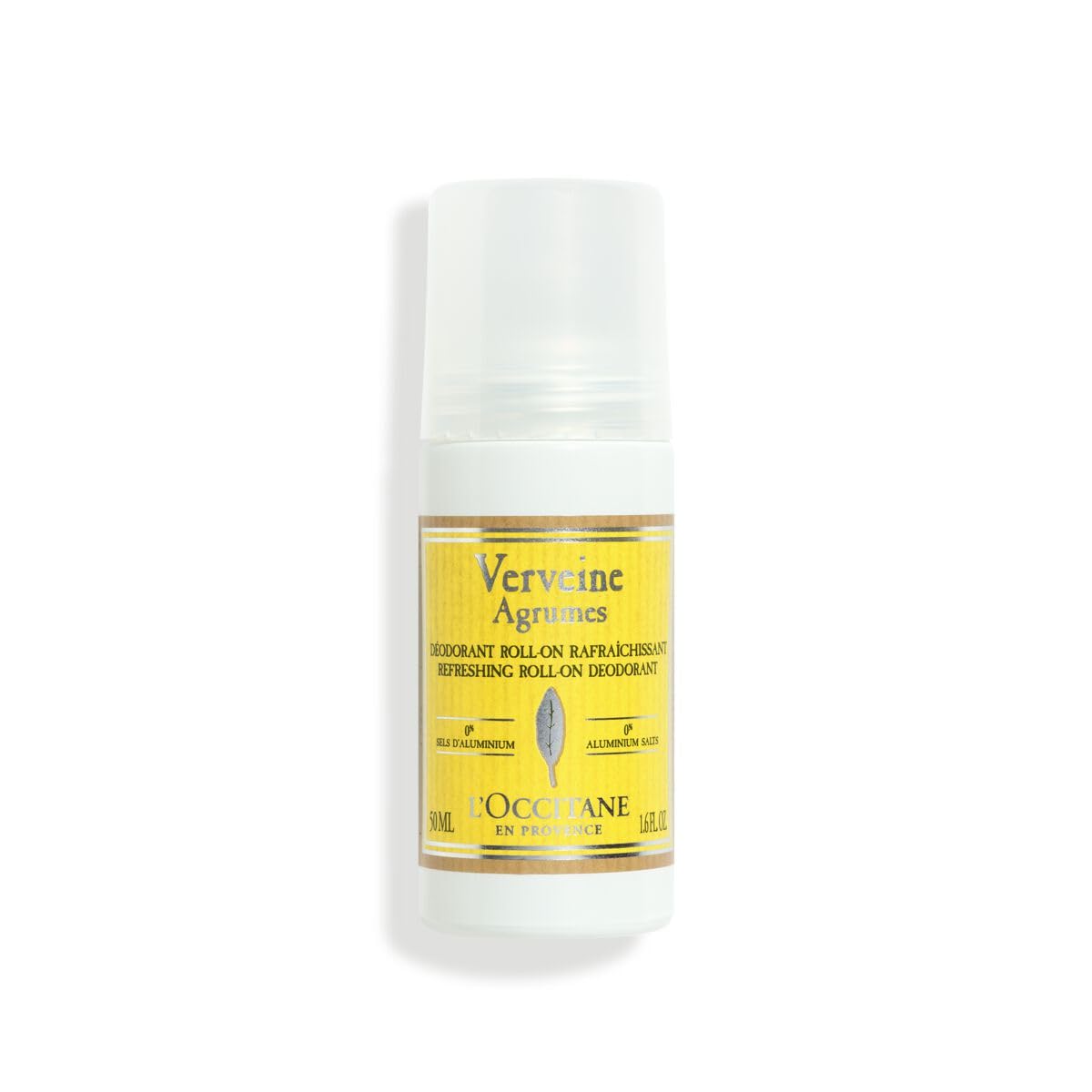 L'OCCITANE Verveine Refreshing Roll-On Deodorant 50ml  لوكسيتان مزيل تعرق خالي من الألمنيوم غني برائحة حمضية منعشة