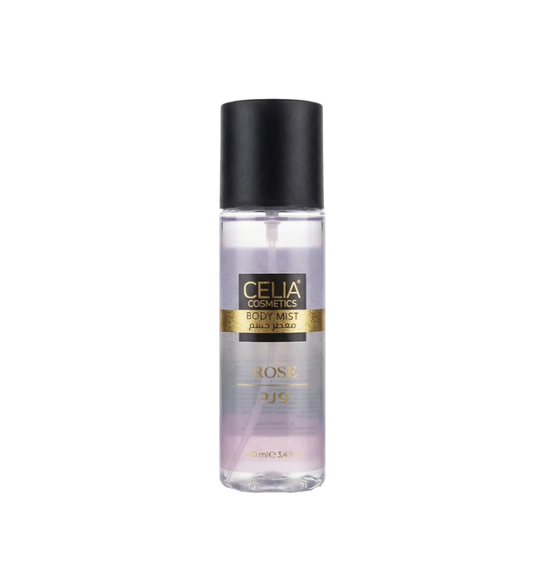 CELIA COSMETICS Body Mist - Rose 100ml سيليا عطر مسك بودري فاخر للجسم