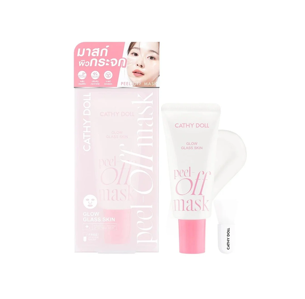 CATHY DOLL Peel-Off Mask Glow Glass Skin 50ml كاثي دول ماسك تقشير لتوحيد البشرة وإزالة البقع وتعزيز الإشراقة
