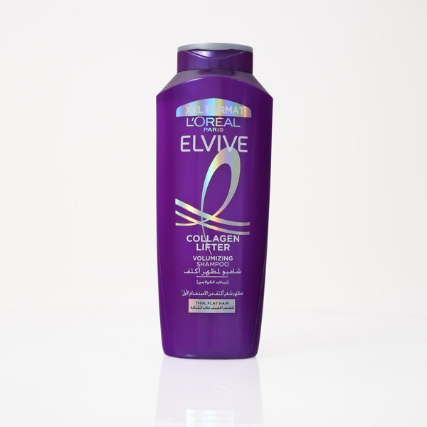 L'ORÉAL PARIS ELVIVE COLLAGEN LIFTER VOLUMIZING SHAMPOO 600ml لوريال شامبو للعناية بالشعر الخفيف