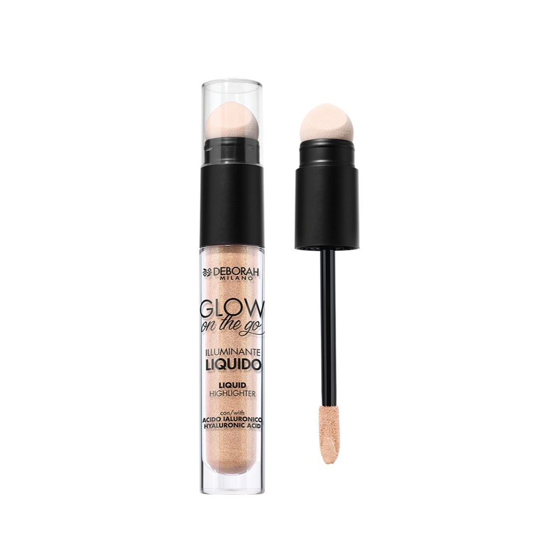 DEBORAH MILANO Illuminante GLOW ON THE GO LIQUID HIGHLIGHTER - PINK GOLD ديبورا ميلانو هايلاتر سائل للبشرة
