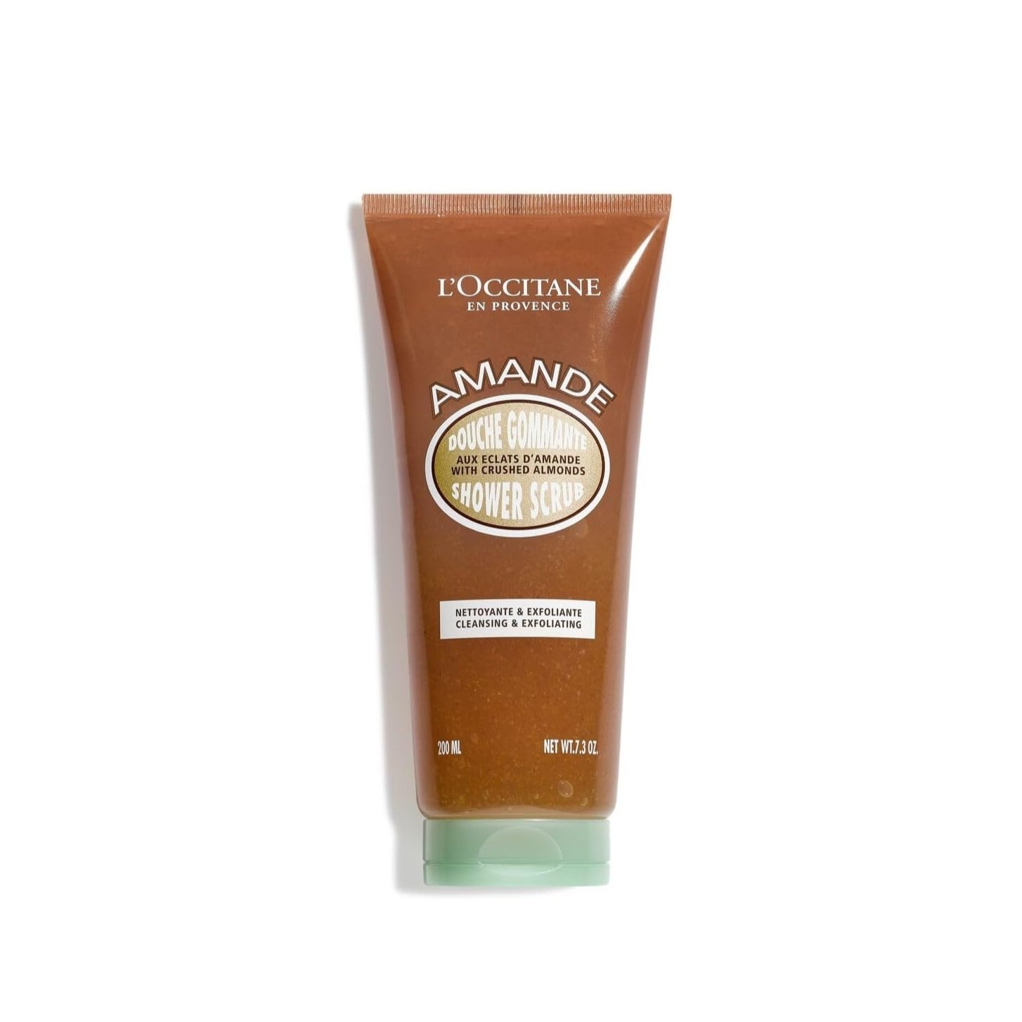 L'OCCITANE Amande Shower Scrub Cleansing & Exfoliating 200ml  لوكسيتان غسول جسم مقشر غني بمستخلص اللوز 