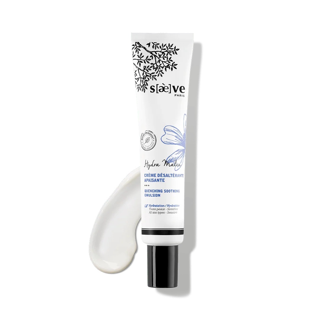 SAEVE PARIS Hydra Malva Quenching Soothing Emulsion 40ml ساييف باريس مستحلب كريمي مرطب ومهدئ للبشرة