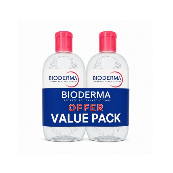 BIODERMA SENSIBIO H2O Micellar Water 250ml 1+1 Special Offer بايوديرما ميسيلار مزيل مكياج  بعرض خاص