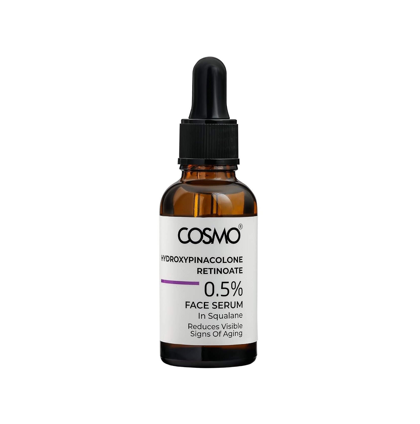 COSMO Hydroxy Pinacolone Retinoate 0.5% Face Serum In Squalane كوزكو سيروم ريتينول يحسن مظهر الخطوط والملمس ويوحد لون البشرة