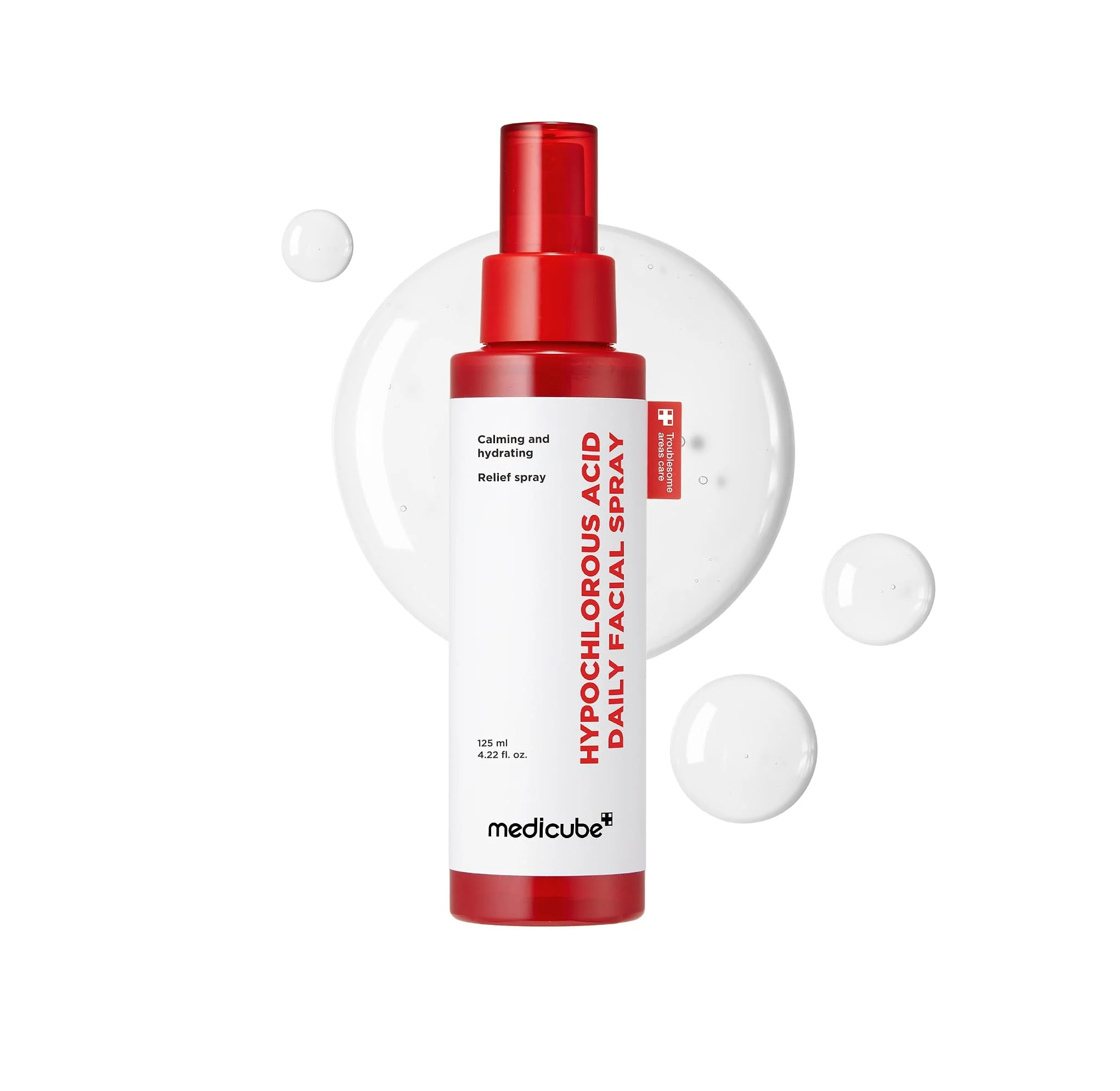 MEDICUBE HYPOCHLOROUS ACID DAILY FACIAL SPRAY 125ml مديكيوب بخاخ وجه مهدئ يرطب وينعش البشرة ويخفف مظهر الاحمرار