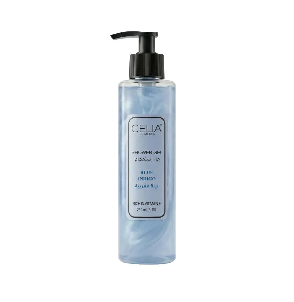 CELIA Blue Indigo Shower gel 250ml سيليا غسول جسم بخلاصة النيلة المغربية