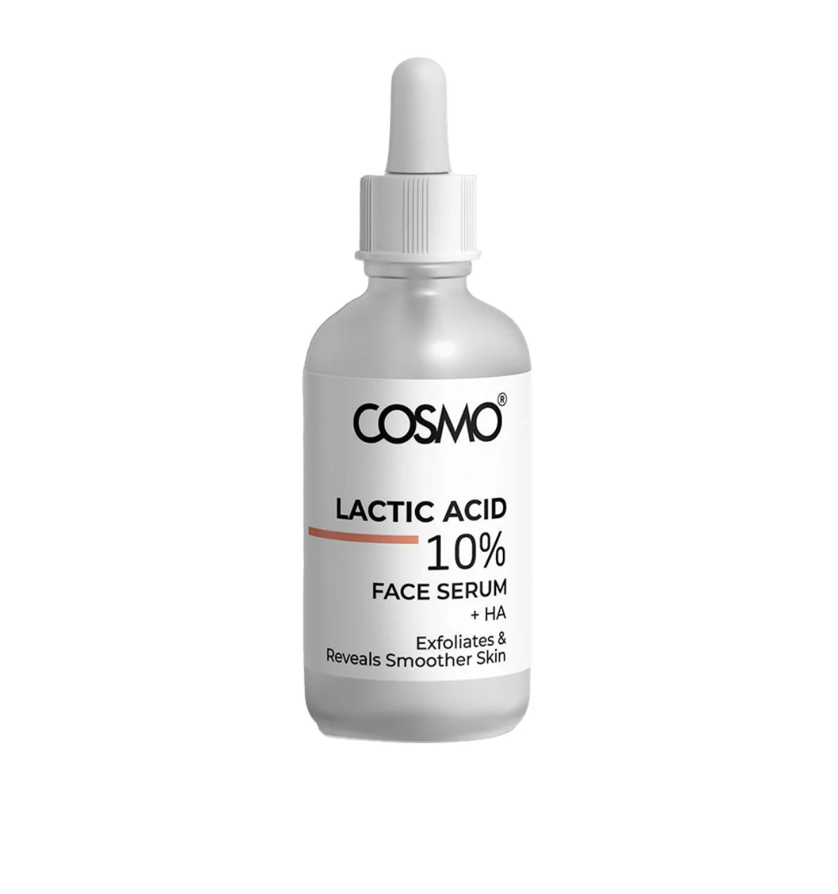 COSMO Lactic Acid 10% Face Serum 30ml كوزمو سيروم يقشر بلطف، يحسن الملمس، يوحد اللون، ويمنح البشرة الجافة ترطيبًا