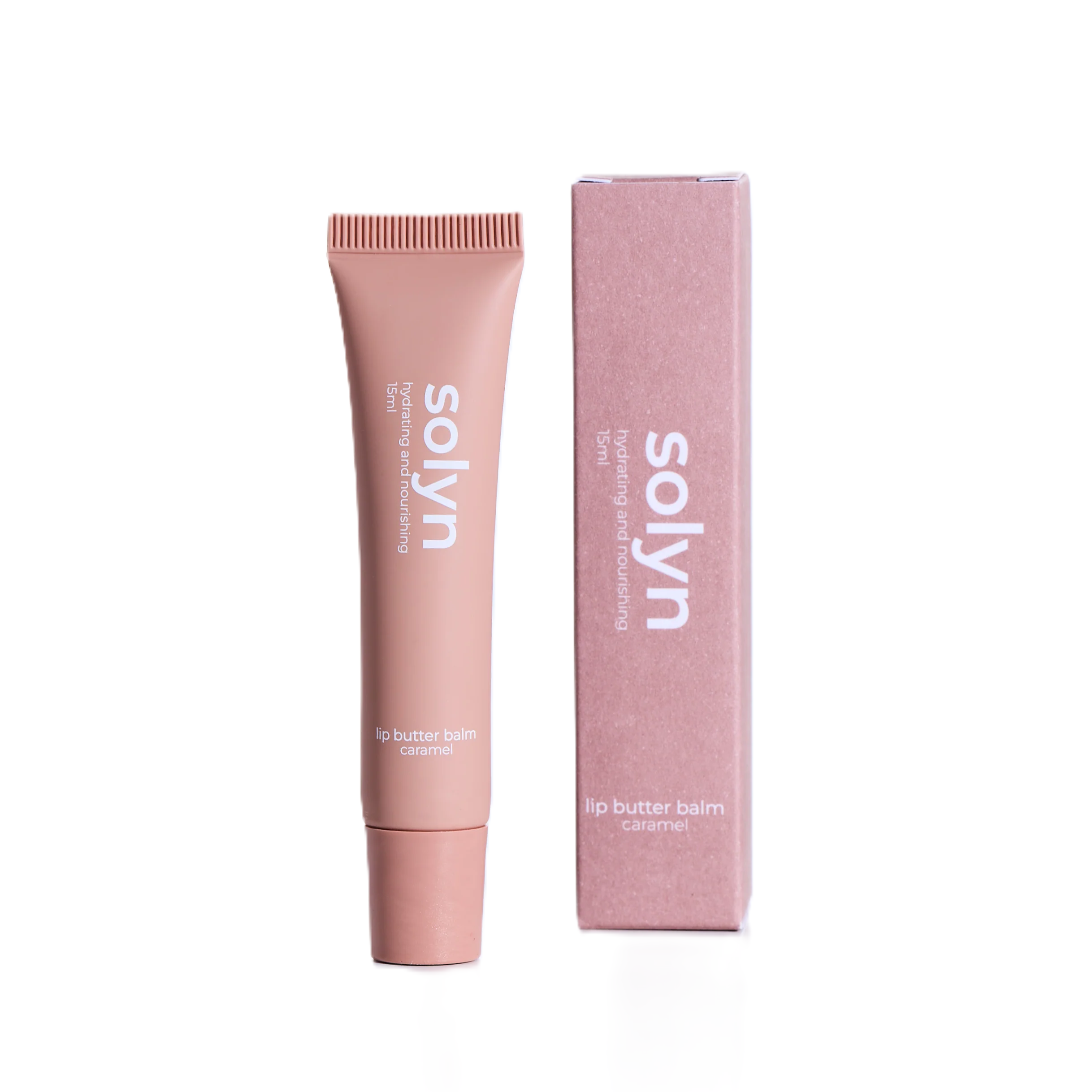 SOLYN BEAUTY Lip Butter Balm 15ml - Caramel سولين بيوتي زبدة مرطبة للشفاه برائحة الكراميل