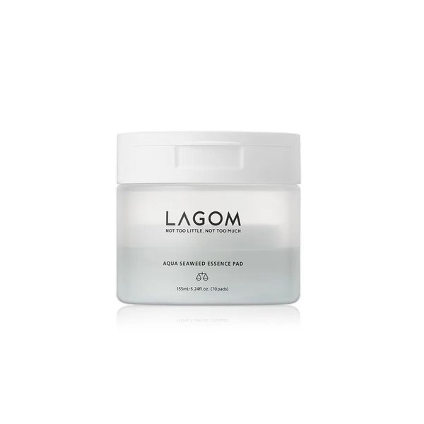 LAGOM Aqua Seaweed Essence Pad 155ml (70 Pads)  لاكوم بادات ايسنس بالأعشاب البحرية ترطب البشرة وتقلل الاحمرار