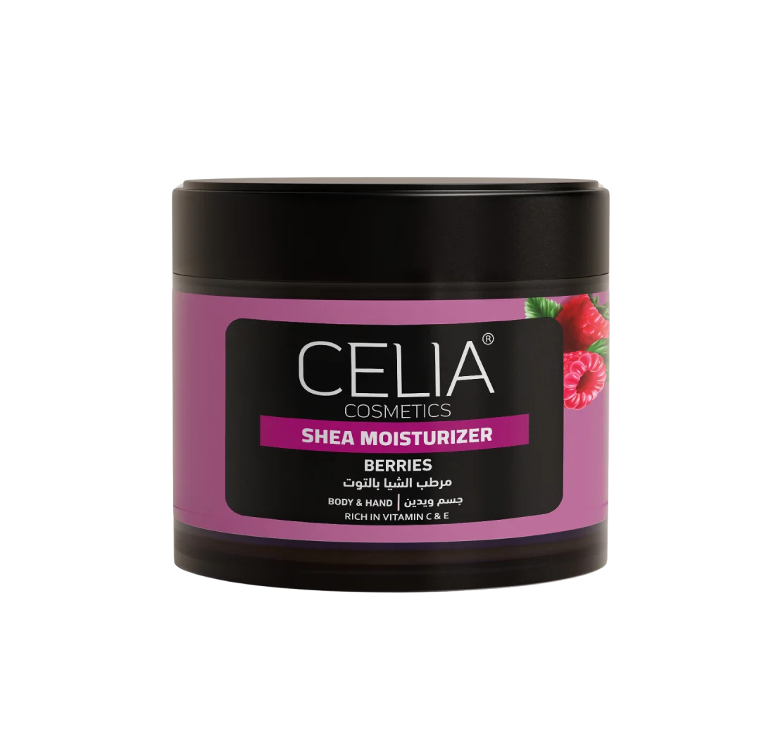 CELIA COSMETICS Shea Moisture - Berries 300ml سيليا مرطب الجسم بزبدة الشيا وخلاصة التوت