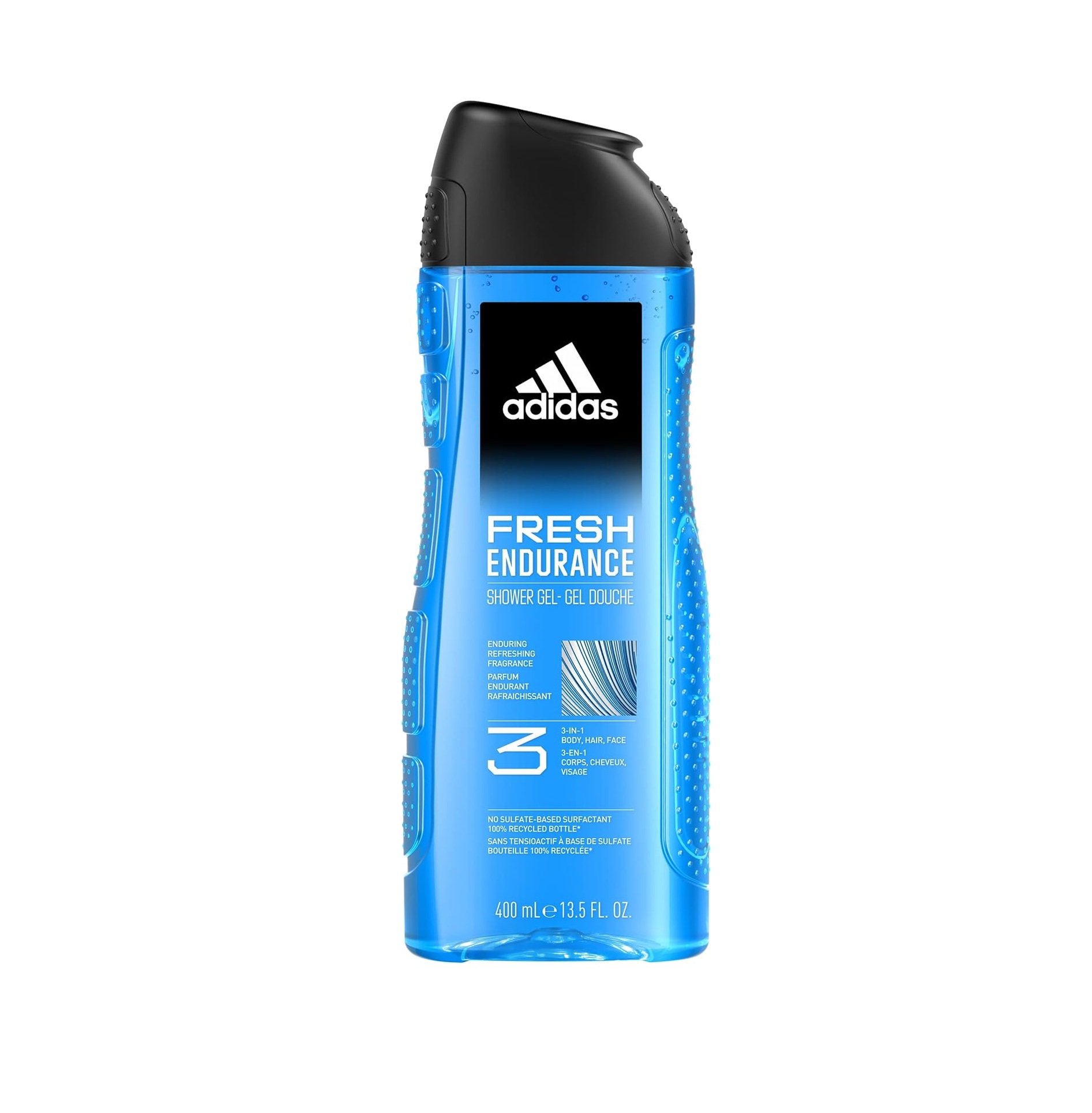ADIDAS Fresh Endurance Shower Gel 3-in-1 400ml اديداس جل استحمام يمنح تنظيفًا وانتعاشًا يدومان