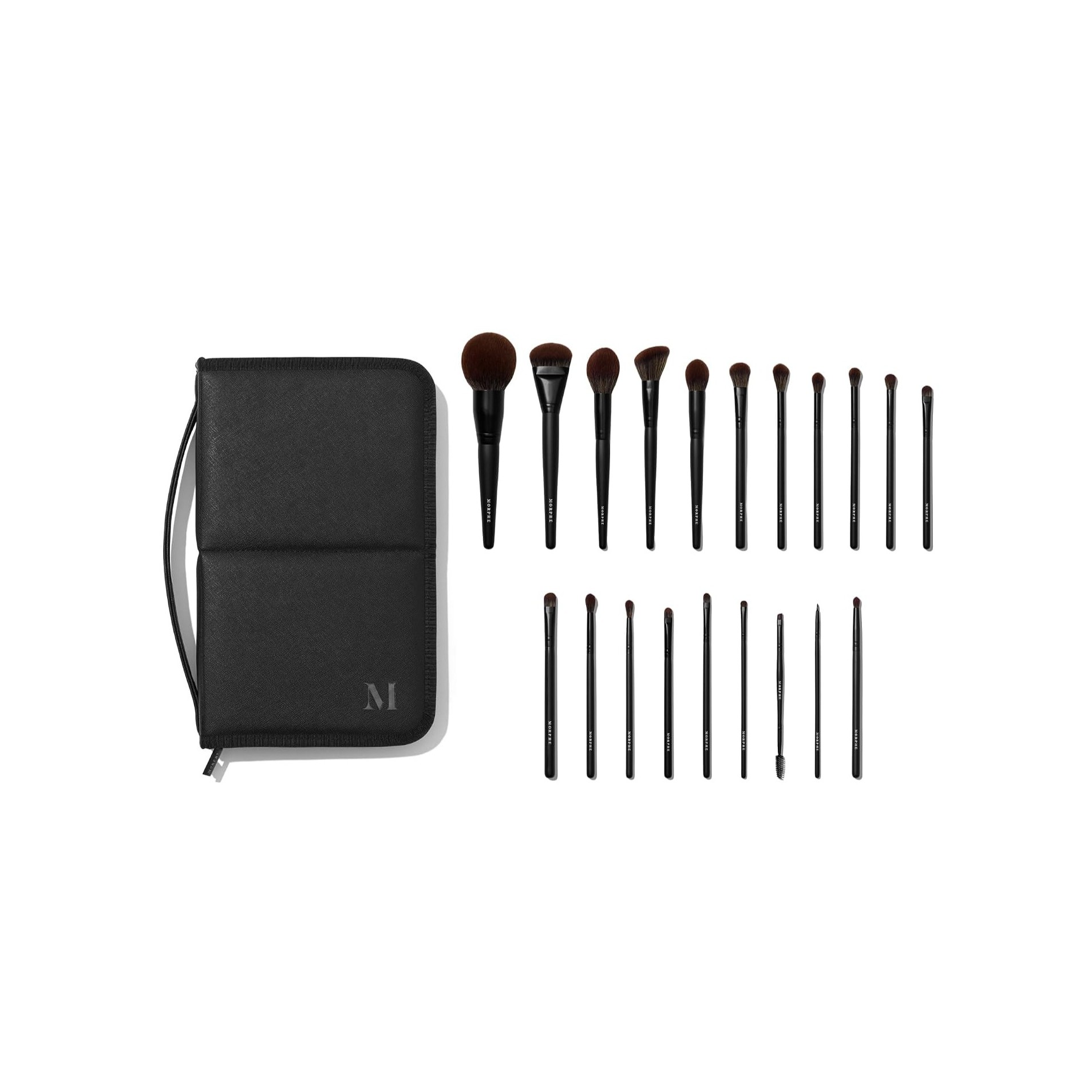MORPHE MUA Life 20-Piece Brush Collection + Case مورفي مجموعة فرش مكياج متكاملة مع حقيبة