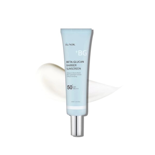 IUNIK Beta Glucan Barrier Sunscreen SPF 50+ 60ml  ايونيك واقي شمس يرطب البشرة ويدعم حاجزها الواقي