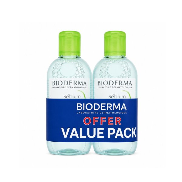 BIODERMA SENSIBIO H2O Micellar Water 250ml 1+1 Special Offer بايوديرما مسلير مزيل مكياج  للبشرة الدهنية و المختلطة بعرض خاص