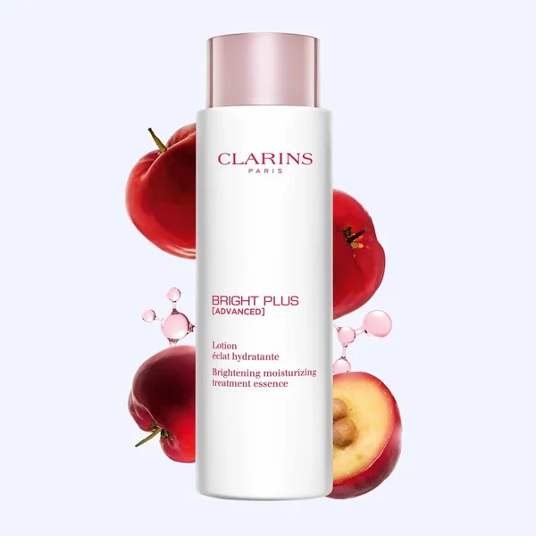 CLARINS Bright Plus Advanced Brightening Moisturizing Treatment Essence 200ml كلارنس تونر يوحّد لون البشرة ويمنحها إشراقة وترطيبًا ونعومة