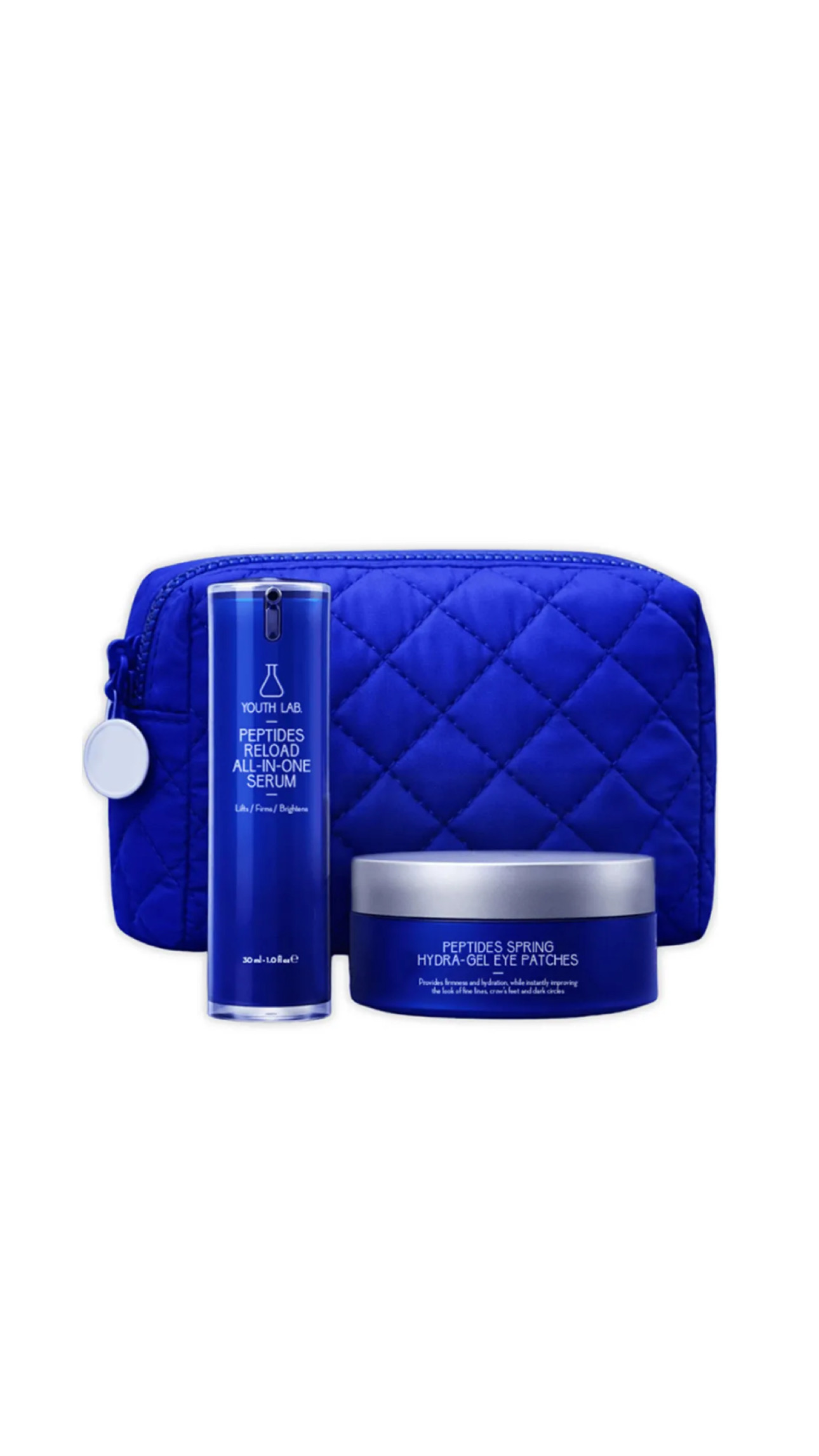 (YOUTH LAB YOUTH PEPTIDES SYSTEM (RENEWAL SERUM 30ml , EYE PATCHES 60 pcs يوث لاب مجموعة العناية بالبشرة ومنطقة حول العين