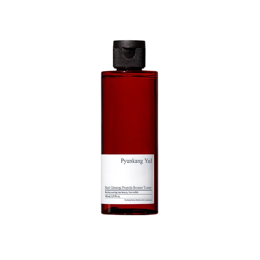 PYUNKANG YUL Red Ginseng Propolis Booster Toner 110ml بيون كانغ يول تونر اسنس غني بالجينسنغ الأحمر والبروبوليس يعزز ترطيب واشراقة البشرة