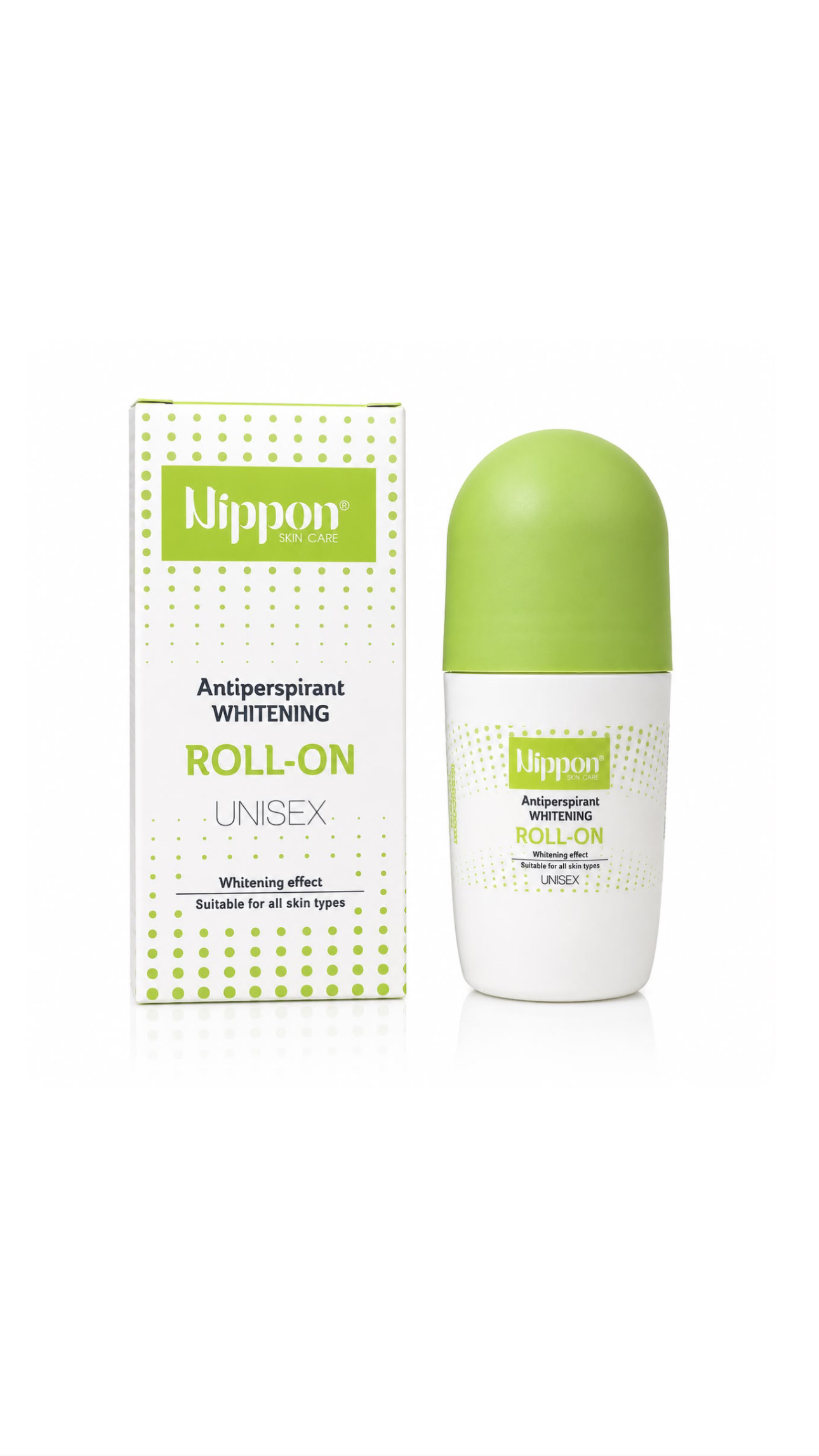 NIPPON SKIN CARE ANTIPERSPIRANT WHITENING ROLL-ON UNISEX نيپون رول مضاد للتعرق