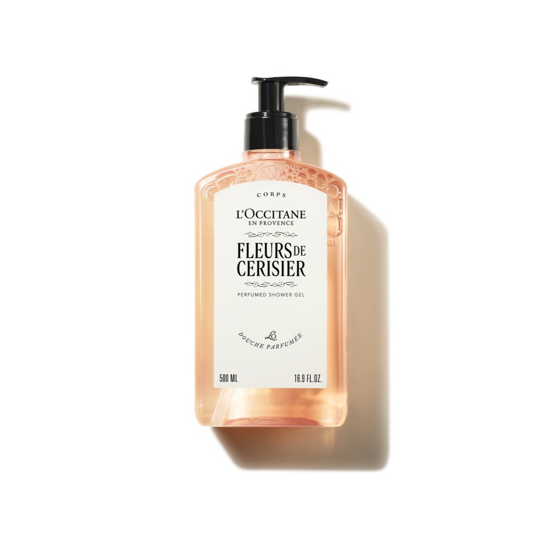 L'OCCITANE Fleurs de Cerisier Perfumed Shower Gel 500ml - Cherry Blossom  لوكسيتان جل استحمام معطر للجسم برائحة زهور الكرز 