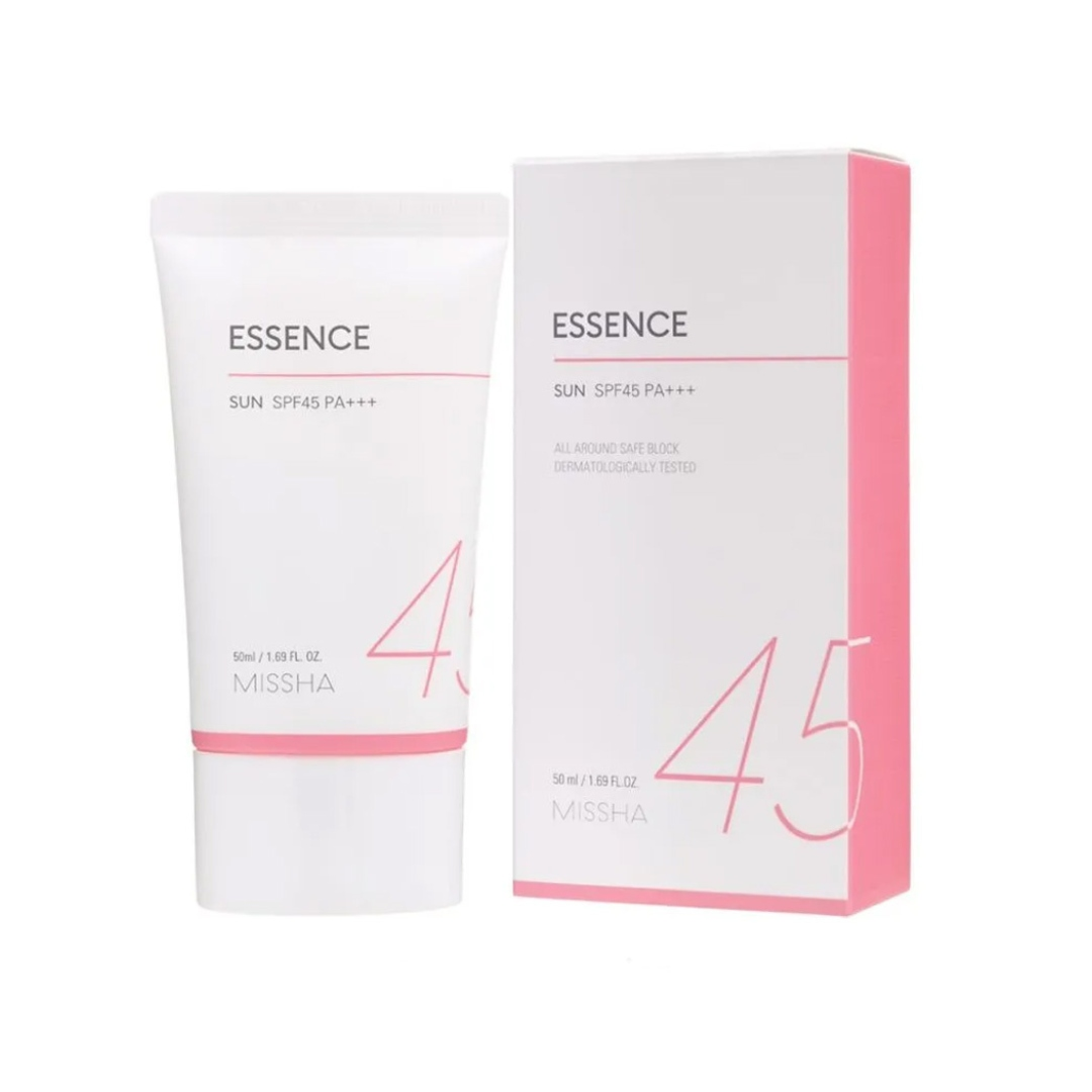 MISSHA All-around Safe Block Essence Sun SPF45 PA+++ 50ml ميشا اسنس واقي من اشعة الشمس مرطب للبشرة
