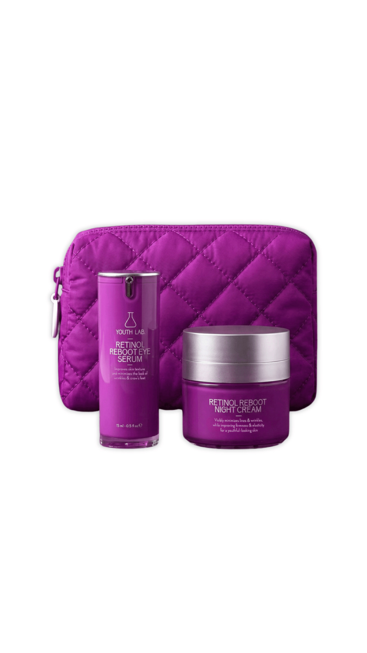 (YOUTH LAB YOUTH RETINAL SYSTEM Retinol Reboot Night Cream 50ml ,Retinol Reboot Eye Serum -15ml يوث لاب مجموعة العناية بالبشرة في الليل
